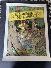 CHALAND LE CIMETIÈRE DES ÉLÉPHANTS SUPERBE SÉRIGRAPHIE NO SIGNÉE 800ex 