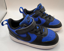 Nike Court Borough Low Recraft TD Kids Toddler Shoes Blue Black 8C HM6300-480