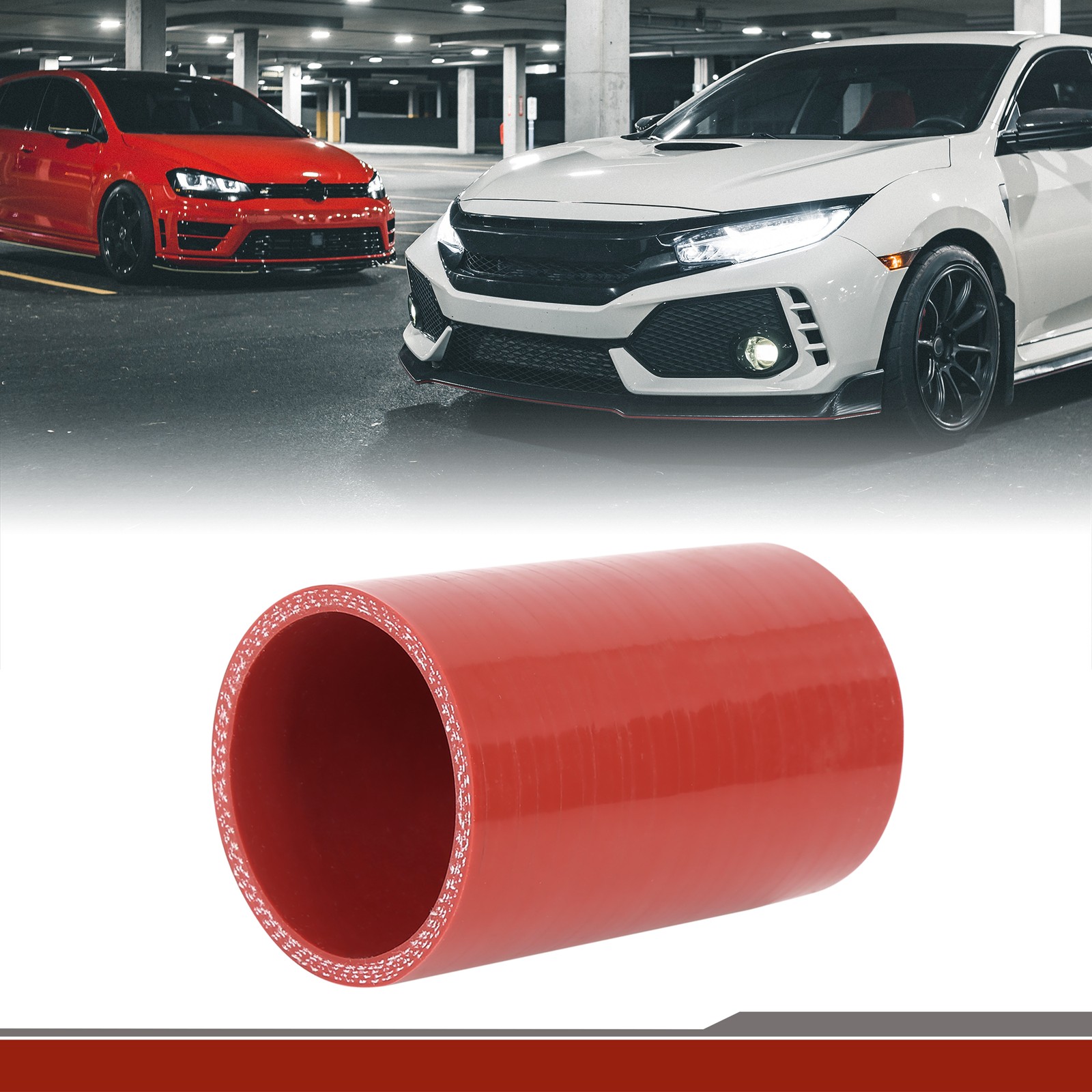 60mm ID Straight Silicone Hose Coupler Intercooler Tube 10cm Universal - 1pcs