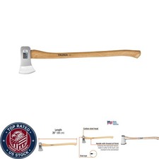 Heavy-Duty Michigan Axe with 3.5 lb Forged St...