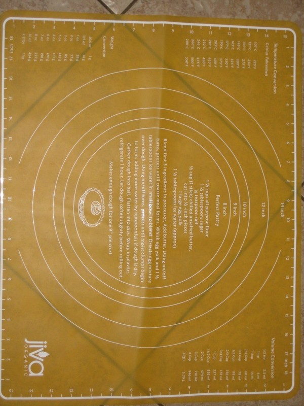Jiva Organic Silicone Pie Crust Mat (20X16) - Pre-Owned