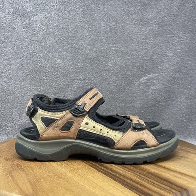 ECCO Yucatan Sandals Women's EU 39 US 8 Brown Hiking Outdoor Comfort Gorpcore