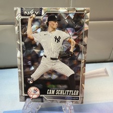 2026 Topps Series 1 Baseball #111 Cam Schlittler Diamante Foil Yankees RC