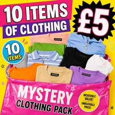 Mixed Brands Mystery Clothing Pack Job Lot &ndash; 10 Items of Clothing (1 Unit)