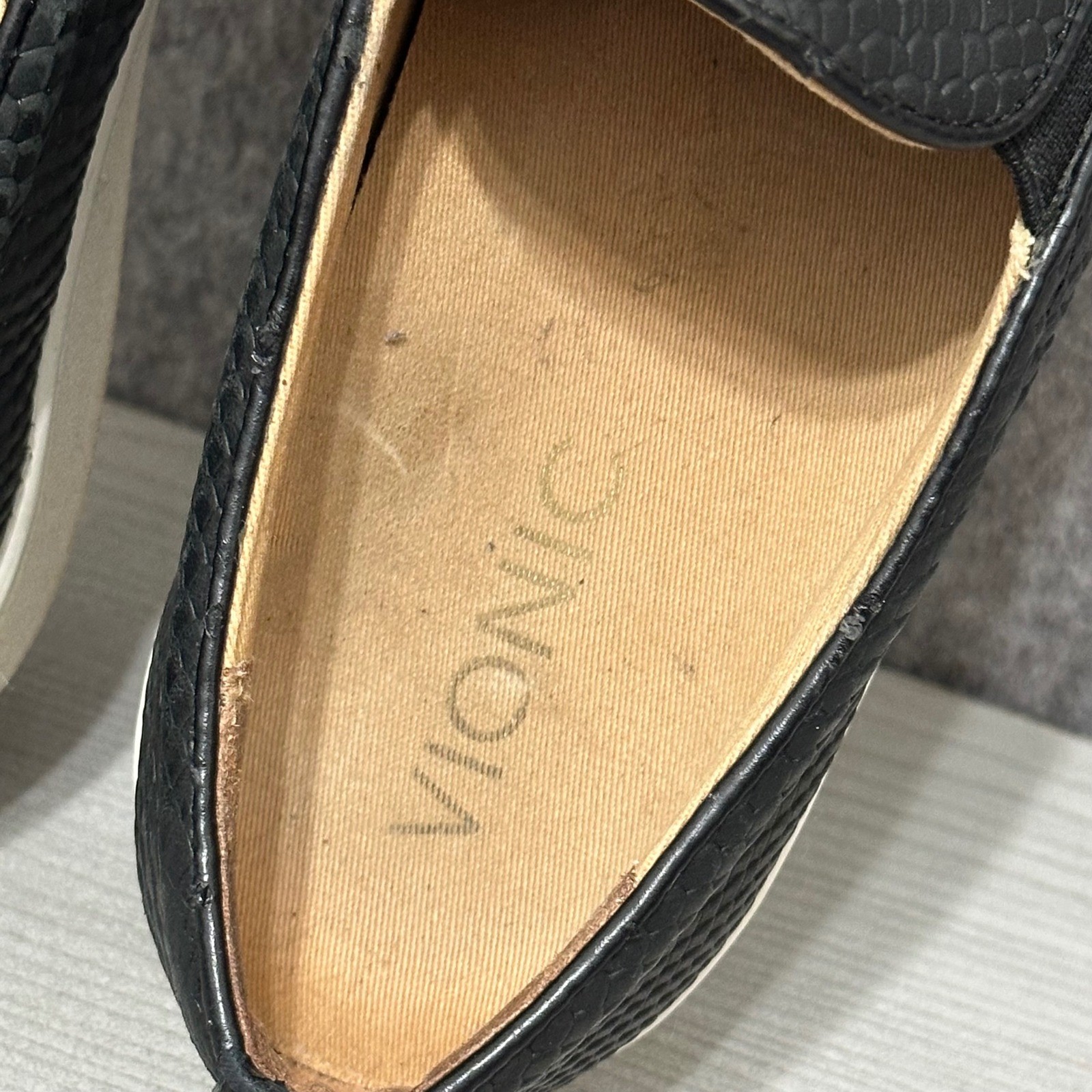 Vionic Splendid Midisnake Black Snake Embossed Sl… - image 4