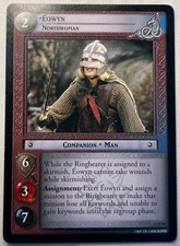 LORD OF THE RINGS TCG RISE OF SARUMAN RARE CARD 17R96 EOWYN ex