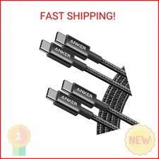 Anker USB C to USB C Cable, Type-C 60W Fast Charging Cable 6 FT, 2Pack for iPh