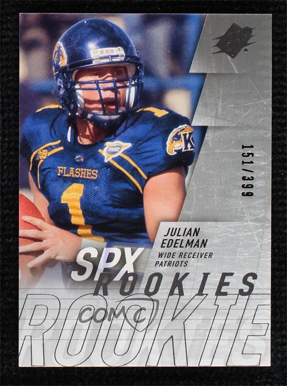 2009 SPx SPx Rookies Silver 151/399 Julian Edelman #208 Rookie RC 4r6