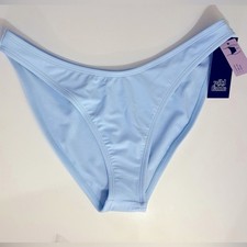 Wild Fable Low Rise High Leg Cheeky Bikini Swim Bottom Womens Medium Blue NWT