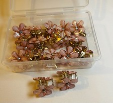 16 Beautiful Pink Flower Clips For Hair - New