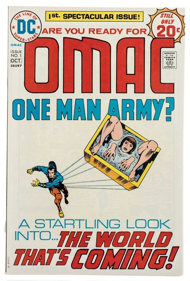 Omac # 1 CGC 9.6 NM+ White Pages, Origin and 1st Appearance of OMAC, DC 1974! - Image 3 of 4