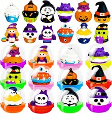 24 Pack Halloween Party Favors Filled with Squishy Toys,Slow Rising Squishy T...