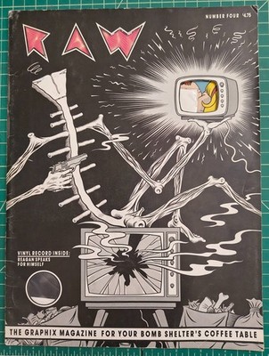 RAW No. 4 (1982) Complete w/ Maus Ch. 3 + Reagan Flexi Disc Art Spiegelman