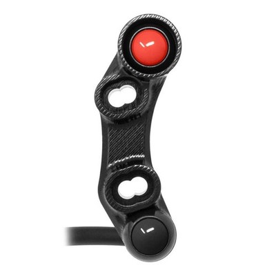 Rechte PULSANTIERA JETPRIME OEM/BREMBO für Ducati 1198 2009-2011 Schwarz