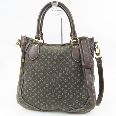LOUIS VUITTON Monogram mini BUZASU ANJOUR 2WAY SHOULDER BAG Handbag Ebene 103274