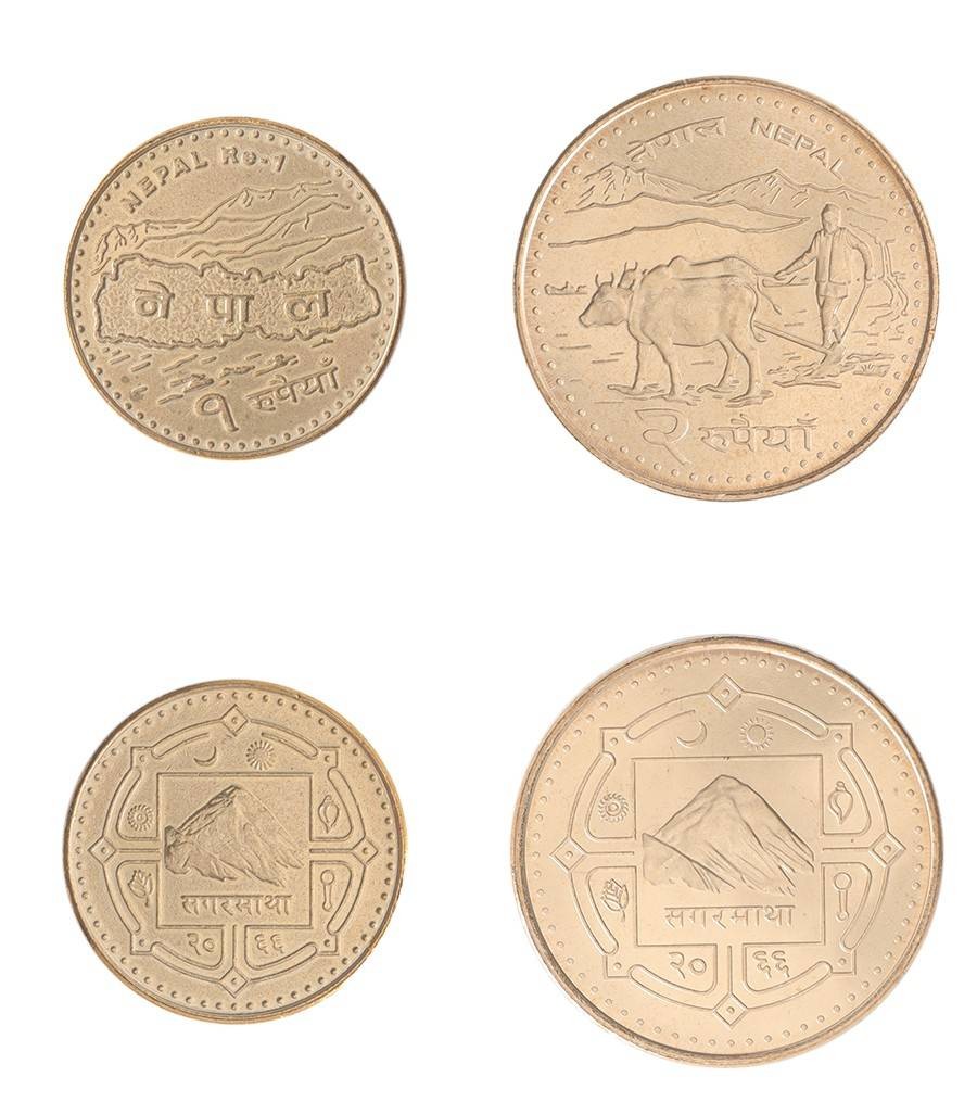 コレクション Nepalese rupee Nepal 1-2 Rupees 2 Pieces Set, 2006-2009, KM #1188-1204, Mint | eBay