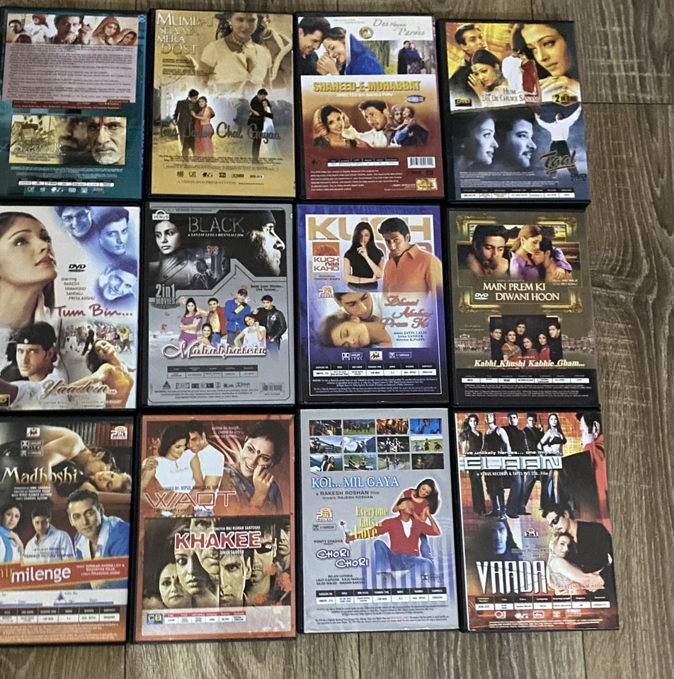 BOLLYWOOD JOBLOT  12 COMBO DVDS -1999 To 2005 Top Movis. - Image 2 of 2