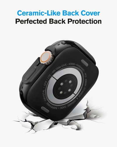 Metal Case Screen Protector for Apple Watch Ultra 2/Ultra 49Mm, W3 Rugged Bumper - Picture 2 of 6