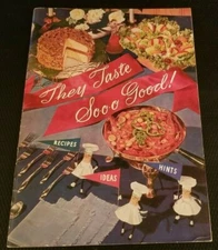 1955 THEY TASTE SOOO GOOD Recipes Ideas Planters Peanut Edible Oil Cookbook 
