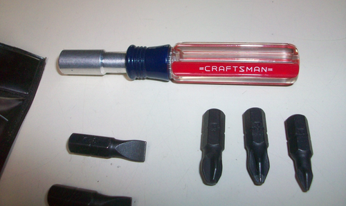 Craftsman USA~ 10-Piece~ Insert Bit Screwdriver~ Bit Set In Pouch - Picture 6 of 14