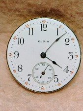 ELGIN  15 JEWEL POCKET WATCH WORKS  RUNS