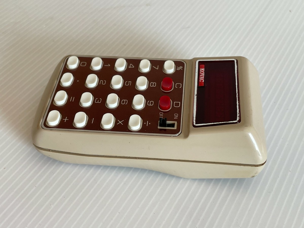 Calculatrice Vintage KOVAC LE-802P - Fabriquée Au Japon - Modèle Rétro