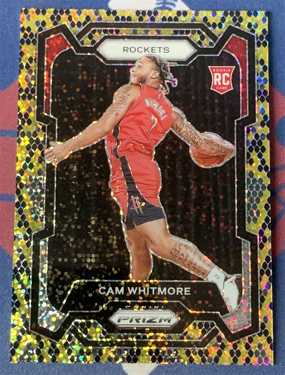 2023-24 Panini Prizm Cam Whitmore RC Rookie King Snake Prizm Case Hit SSP #129