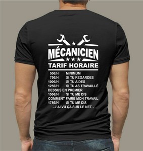 t shirt mecanicien