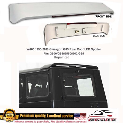 G63 Rear Roof LED Spoiler Wing Body Kit G550 G500 G55 Brabus G-Wagon Unpainted