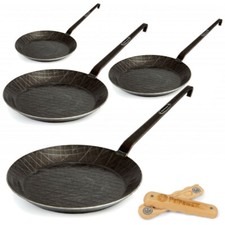 Eisen Pfanne Petromax schmiedeeisern 20 24 28 oder 32 cm optional mit Holz Griff