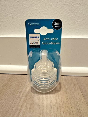 Philips Avent Medium Flow (Flow 3) Biberon Anti-Coliche Capezzolo 3M+ (Confezione da 2) - Foto 2 di 5