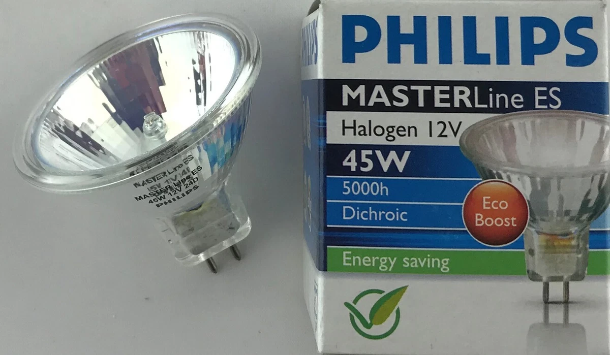 Philips Master Line ES ECO Boost 12V 45W Dichroic 45 Watt 75 Watt 24 A B15