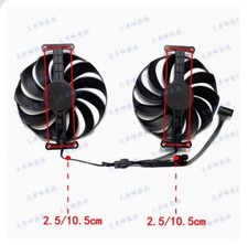Graphics Card Cool Fan For ASUS RTX3060 3060ti 3070 DUAL Megatooth Shark V2 OC