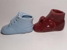 Vintage Large Ceramic Baby Shoes