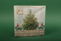 "Servietten \"Little Robins\" Ambiente Studio Papierservietten 33X33 Weihnachten"