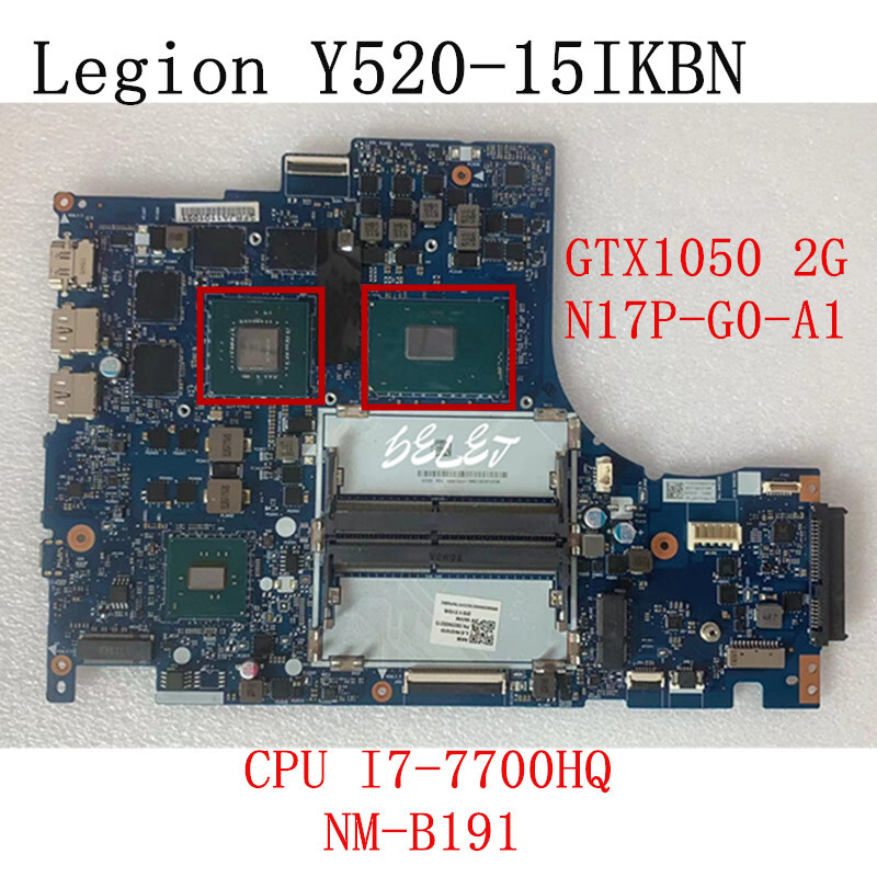NM-B191 For Lenovo Legion Y520-15IKBN Motherboard I7-7700 GTX1050 - Main Image