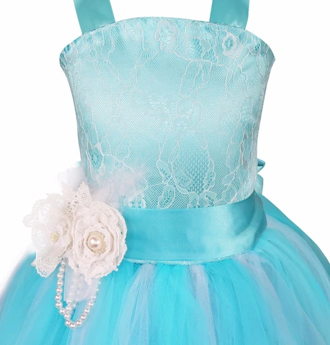 Flower Girl Dress Pageant Wedding Bridesmaid Formal Kids Party Princess Dresses - Picture 56 of 83