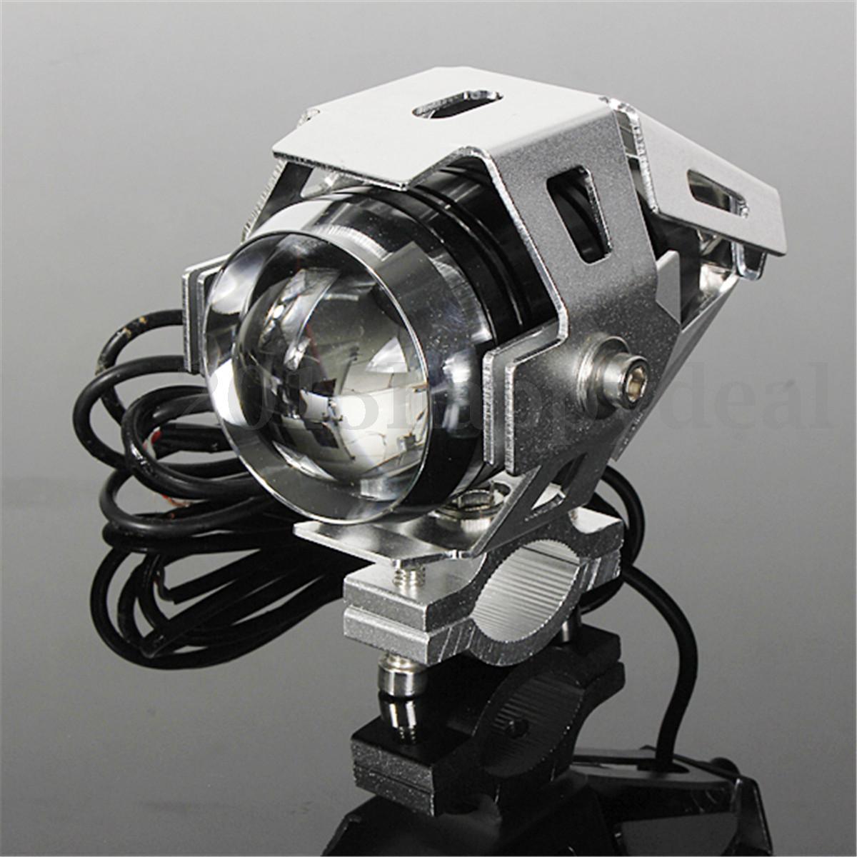 Phare avant LED 125W noir pour moto supermotard Derbi et Stunt