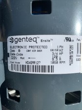Carrier HD46MR127 Blower Motor 5SDA39KLP7034 Genteq 3/4HP 120V 1050 RPM Furnace