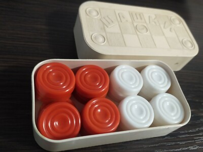 Vintage Brettspiel Dame sowjetische In einer Box Antiquitäten der UdSSR