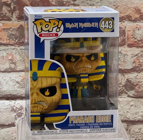 Funko Pop! Rocks - Pharaoh Eddie #443 - Iron Maiden - Free PopShield