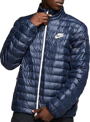 blue nike bubble coat