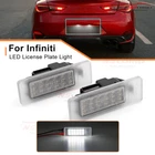 2PCS LED Number License Plate Lamp Tag Light for 2019-2021 Infiniti Q50/Q60/QX50