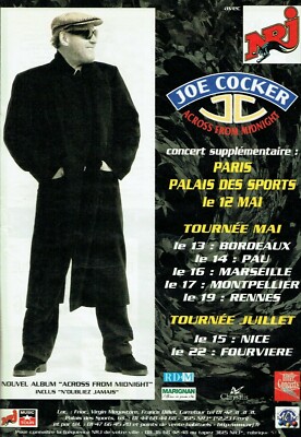 Advertising 320 1998 Joe Cocker Concert Palais Sports Accros from Mi