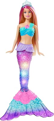 Barbie Dreamtopia Twinkle Lights Mermaid 12'' Doll - New with Box Damage - Read