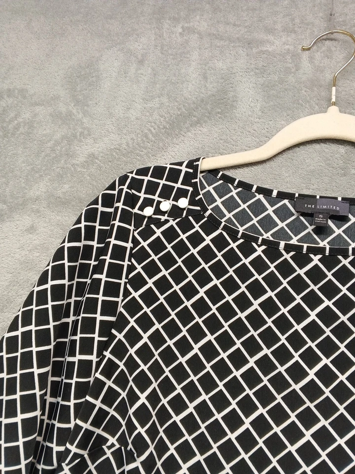 Blusa Mujer THE LIMITED S(4-6) Geométrica Manga 3/4 Calce Relajado Tejida Foto 4 de 4