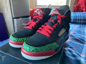 jordan spizike red green