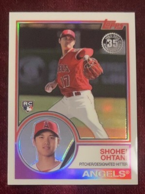 2018 TOPPS CHROME SHOHEI OHTANI 35TH ANNIVERSARY ROOKIE REFRACTOR 