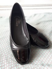 Ladies Flat Fly flot Shoes flat leather slip on shoes size UK 4 