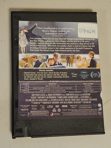 Restless (Blu-ray, 2011) Mia Wasikowska, Henry Hopper, Gus Van Sant - Picture 2 of 3